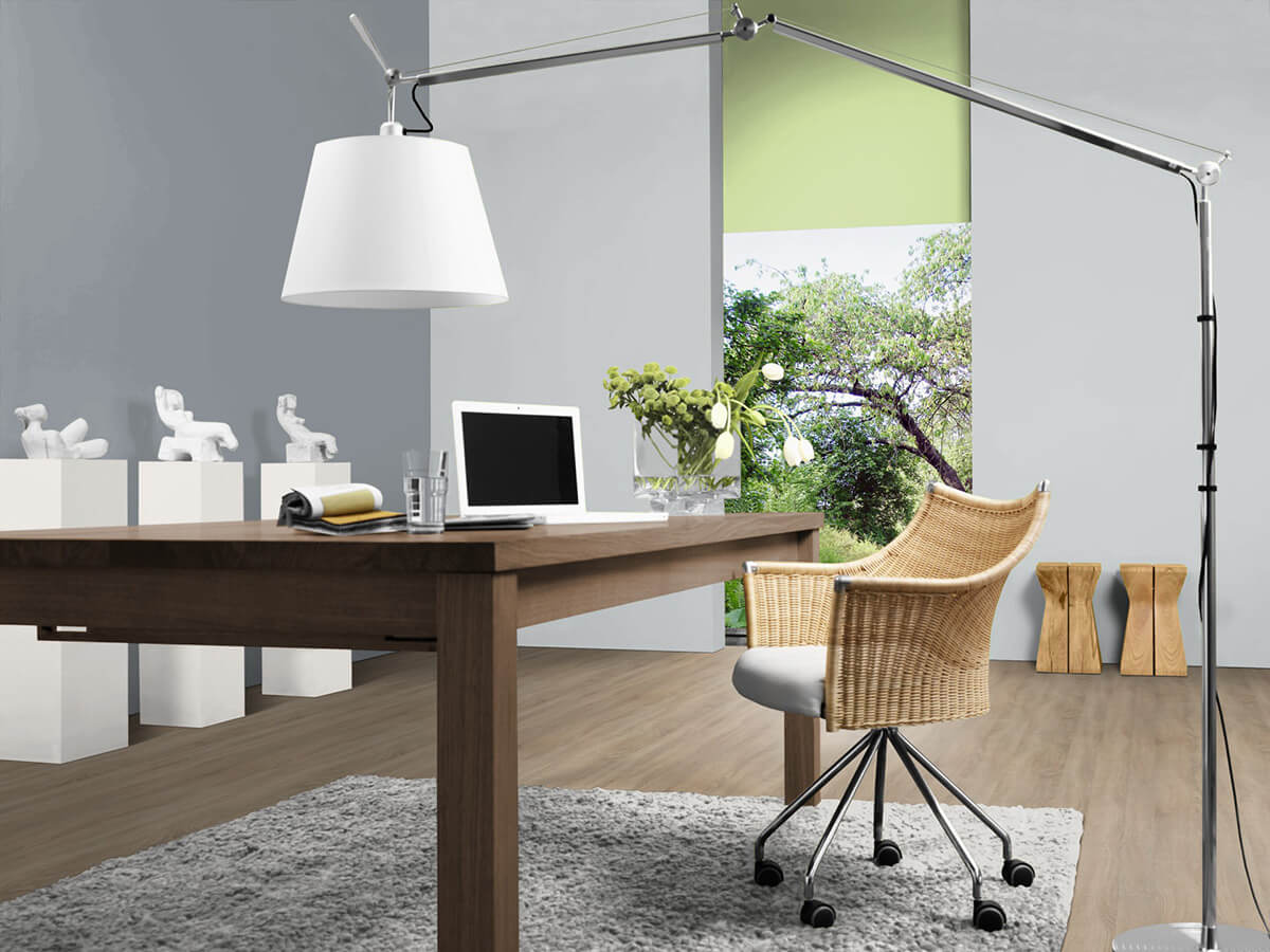 Ideal home office: natural and discreet | 3D Lago 20, 3D Arctis 25, 3D Pine 115