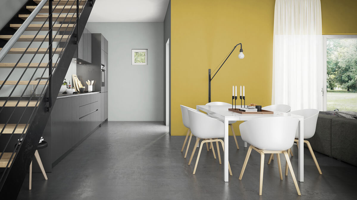Modern and inviting mood with gray and yellow | TREND re-urban 4, TREND re-urban 7